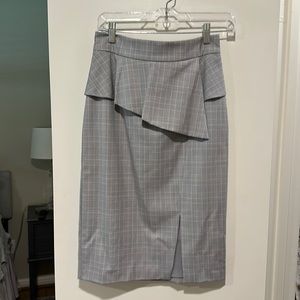 Zara plaid pencil skirt